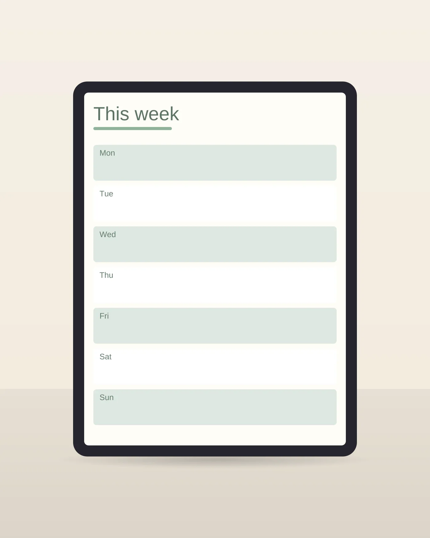 Hedgerow Weekly Planner